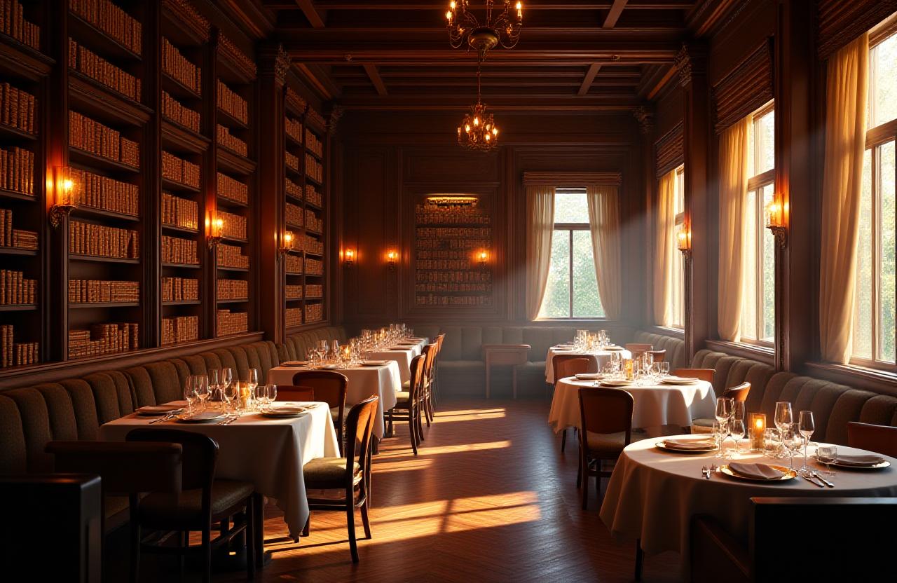 L'atmosfera calda del ristorante The Golden Quill Tavern a Roma